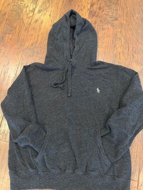 Ralph Lauren Navy Label Hoodie with Yellow Logo